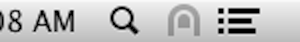 dimmed Tunnelblick icon in the menu bar